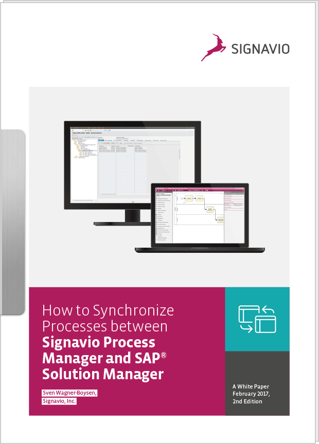 如何同步Signavio过程管理器和SAP®解决方案管理器之间的过程