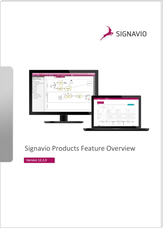 Signavio products feature overview version 12.2.0