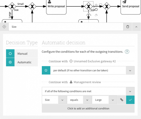 Decision gateway variables - SAP Signavio