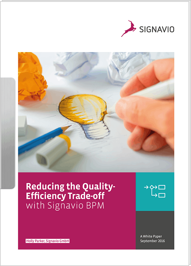 White Paper: Reducing the Quality/Efficiency Trade-off with Signavio BPM