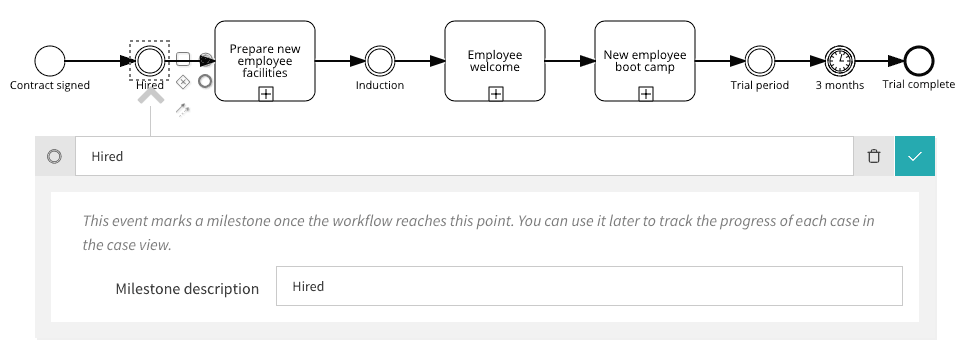 Process Milestones for Workflow Execution Status Visibility - SAP Signavio