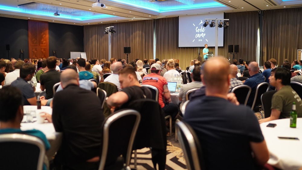 Code Camp 2019 - Gero Decker presenting