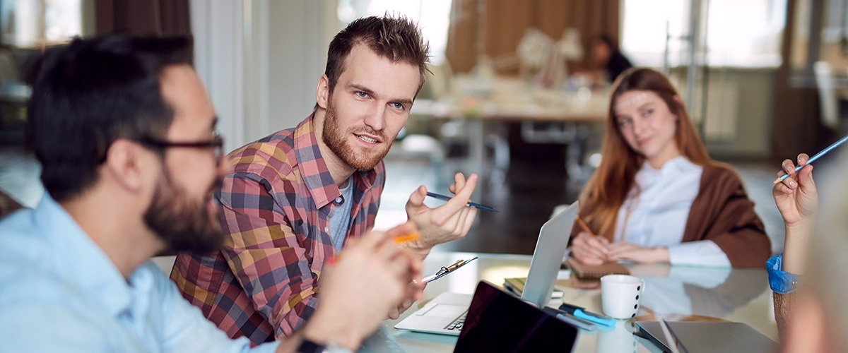 Technical Consulting - techie talking to some people