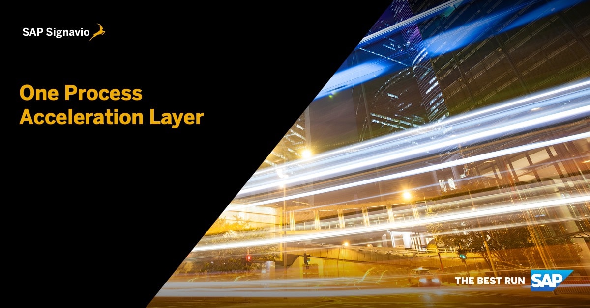 One Process Acceleration Layer Launch Interview SAP Signavio