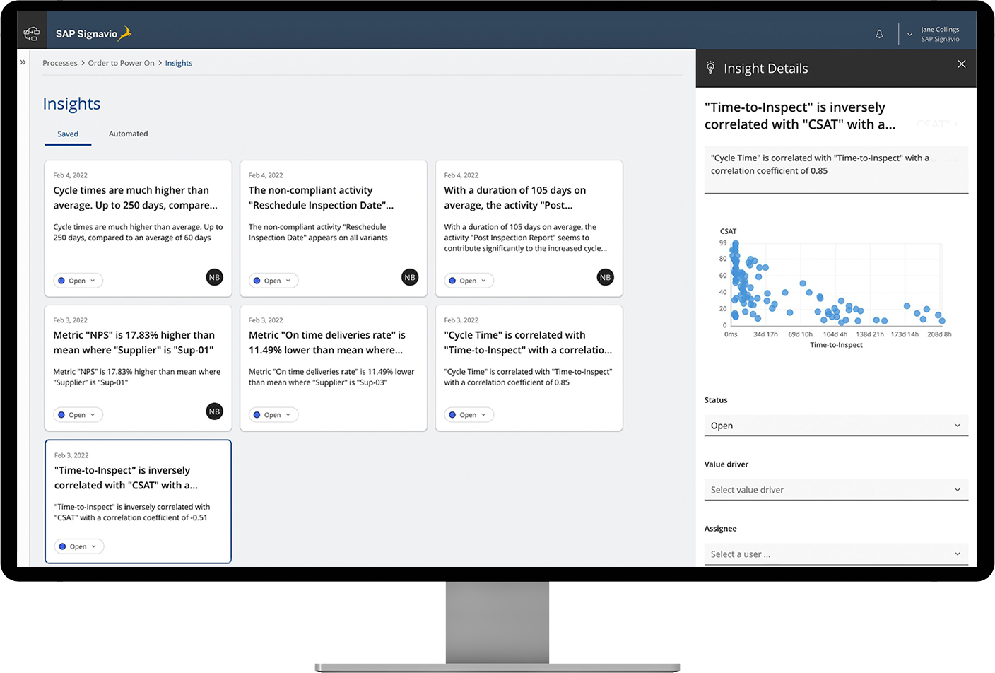 SAP Signavio Journey-to-Process Analytics - Autoinsights