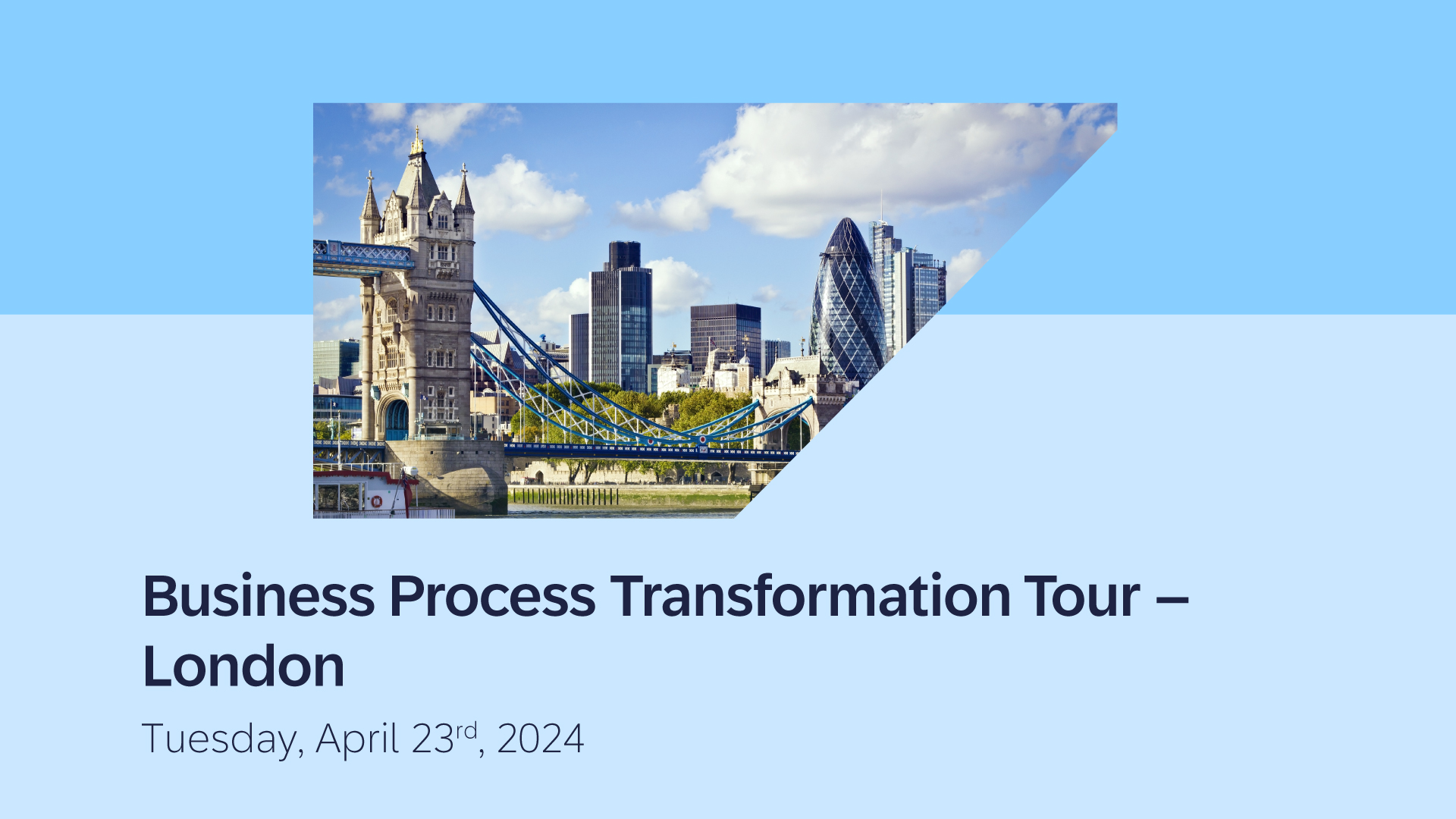 Business Process Transformation Tour 2024 - London preview