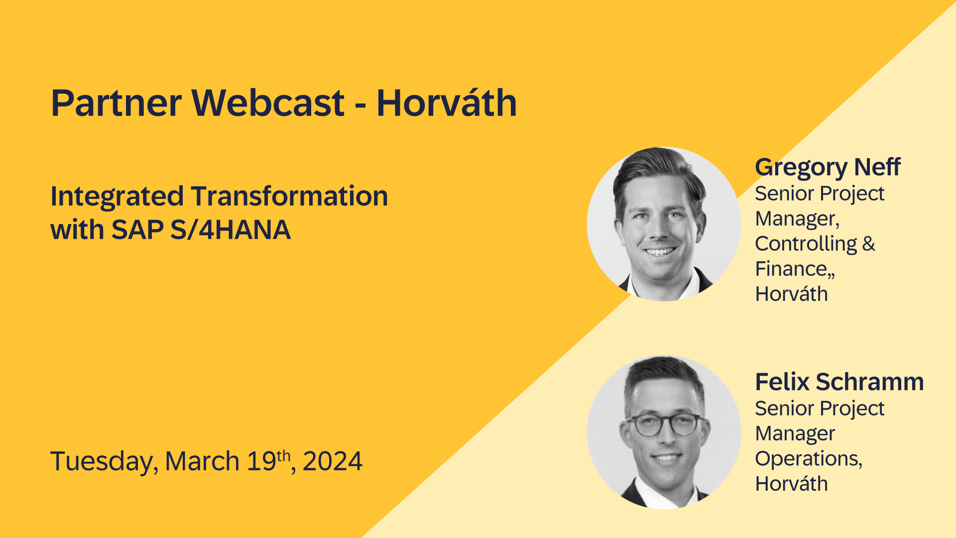 Partner Webcast - Horvath