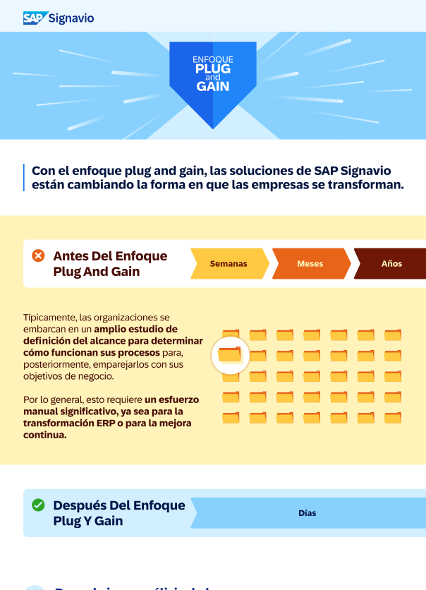 Plug and gain approach infographic preview - ES