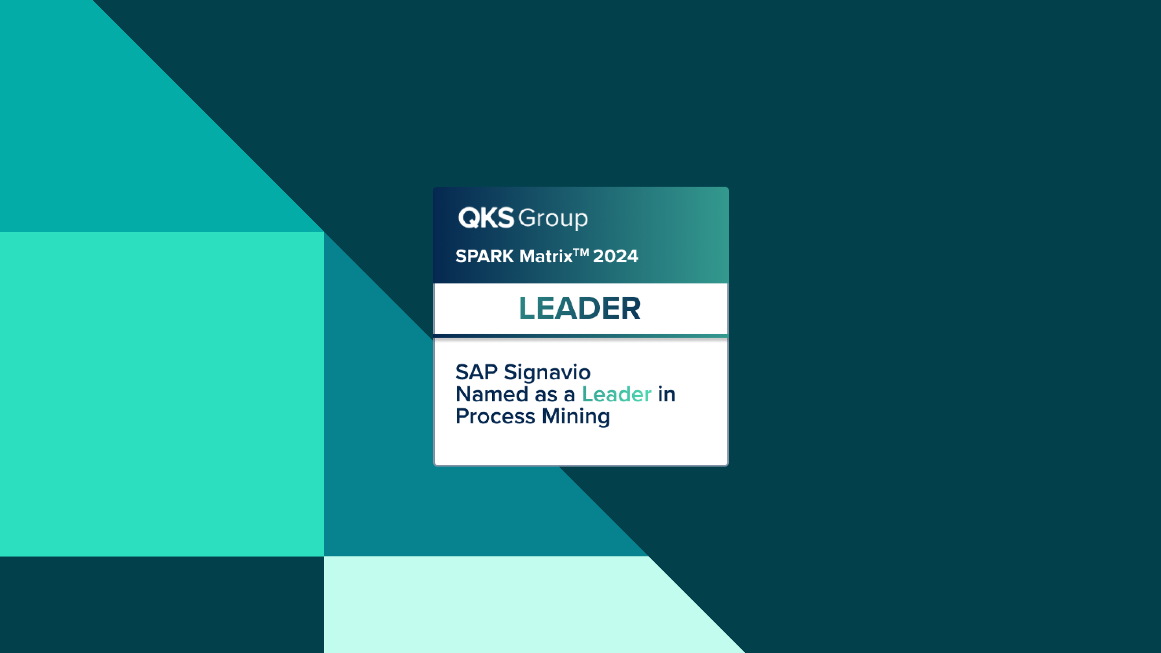 SAP Signavio Process Mining Spark Quadrant - Web Banner Green (LP v1 ) 1