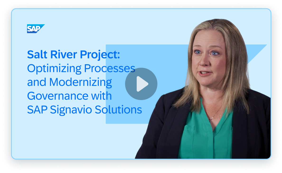 Customer Story - Salt River Project_ Optimizing Processes and Modernizing Governance with SAP Signavio Solutions