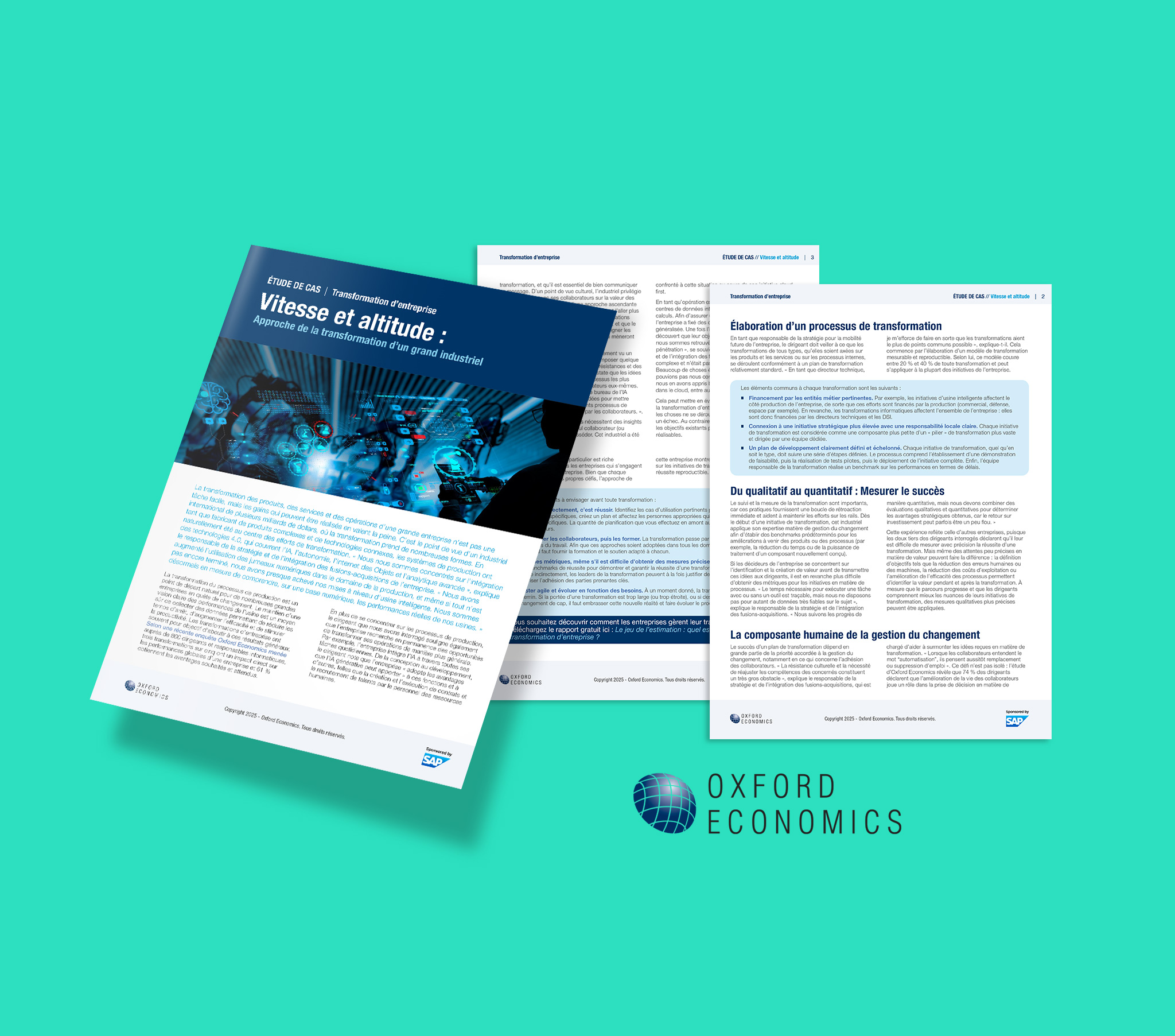 Étude de cas signée Oxford Economics : transformation d'une entreprise de plusieurs milliards de dollars de chiffre d'affaires 