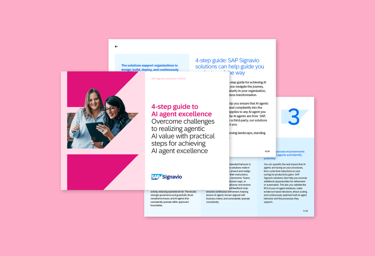 4-step guide to AI agent excellence - SAP Signavio